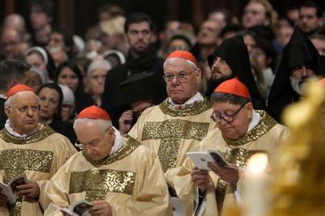 Pope says ‘our hearts are in Bethlehem’ as he presides over the Christmas Eve Mass